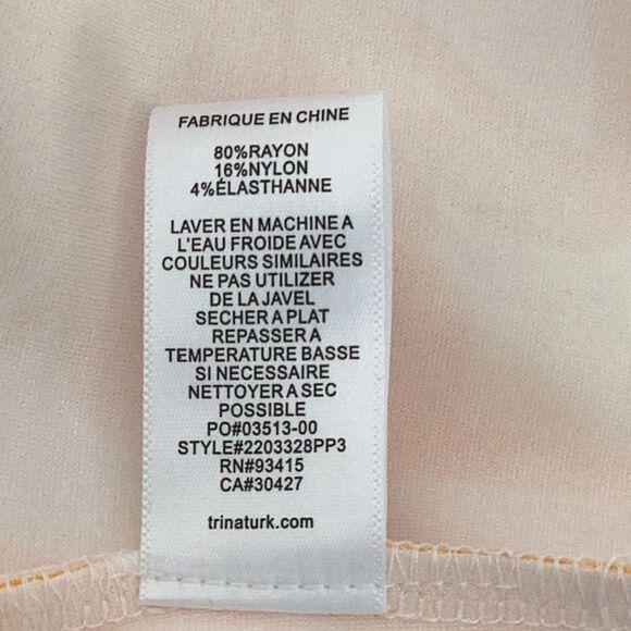 TRINA TURK NWT SIZE 6 SUN DRESS ORANGE/WHITE FLORAL PRINT - Picture 10 of 10